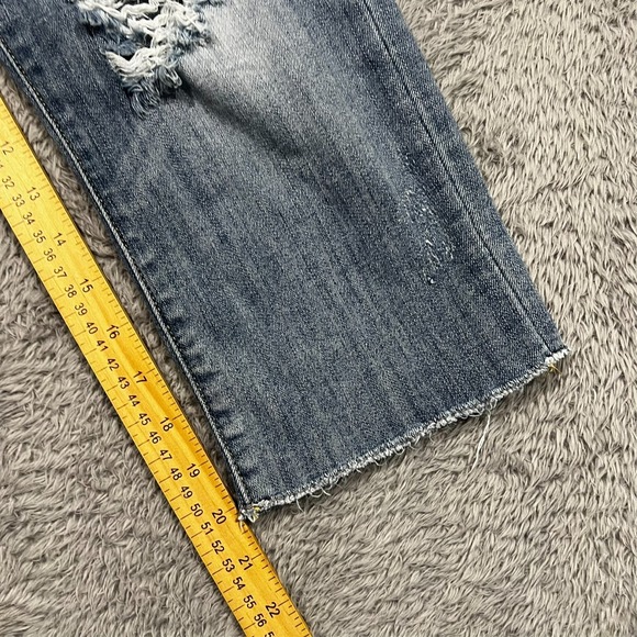 Judy Blue Skinny Fit Capri Jeans Raw Hem Distressed Women's 13/31 32x20 - Picture 6 of 16